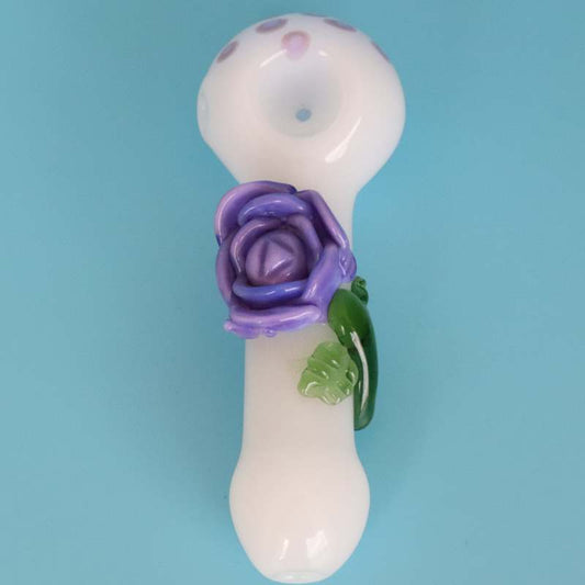 NADIA GLASS- Rosebud Glass Pipe
